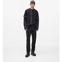 Kl Jeans – Contrast Stitch Cargo Pants, Man, Black, Size: Kl Jeans – Contrast Stitch Cargo Pants, Man, Black, Size: