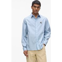 Karl Lagerfeld – Ikon Striped Shirt, Man, Blue, Size: Xs Karl Lagerfeld – Ikon Striped Shirt, Man, Blue, Size: Xs