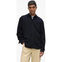 Karl Lagerfeld – Ikon Jersey Overshirt, Man, Blue, Size: Xs