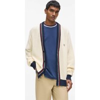 Karl Lagerfeld – Ikon Textured Cardigan, Man, Beige, Size: Xs Karl Lagerfeld – Ikon Textured Cardigan, Man, Beige, Size: Xs