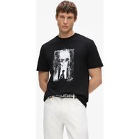 Kl Jeans – Karl Portrait shirt, Man, Black, Size: Xs Kl Jeans – Karl Portrait shirt, Man, Black, Size: Xs