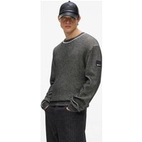 Kl Jeans – Waffle Knit Sweater, Man, Black, Size: Xs Kl Jeans – Waffle Knit Sweater, Man, Black, Size: Xs