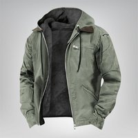 Mens Heavyweight Winter Hoodie Jacket Stylish Zip Up Warm Fleece Sherpa Lined Coats With Pockets Mens Heavyweight Winter Hoodie Jacket Stylish Zip Up Warm Fleece Sherpa Lined Coats With Pockets