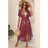 Tied Sheer Cover Up Cardigan Tied Sheer Cover Up Cardigan