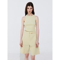 Belted Cotton Bermuda Shorts Belted Cotton Bermuda Shorts