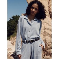 Denim Knit Shirt Stone Blue