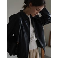 Leather Bomber Jacket