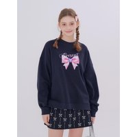 MET ribbon present sweatshirt navy MET ribbon present sweatshirt navy