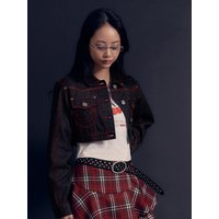 KIRSH X TRUERELIGION Stitch Denim Cropped Jacket KIRSH X TRUERELIGION Stitch Denim Cropped Jacket