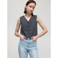 Flo Linen Set-up V-neck Vest Flo Linen Set-up V-neck Vest