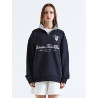 CU Tennis Club Terry Half Zip Up Sweatshirt CU Tennis Club Terry Half Zip Up Sweatshirt