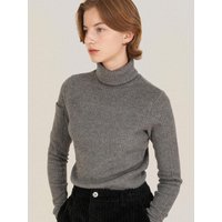 Cleo Pocket Sleeve Turtleneck Knit _ Gray Cleo Pocket Sleeve Turtleneck Knit _ Gray