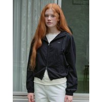 Hooded Track Top Zip-Up Jacket BLACK Hooded Track Top Zip-Up Jacket BLACK
