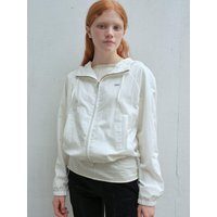 Hooded Track Top Zip-Up Jacket white Hooded Track Top Zip-Up Jacket white
