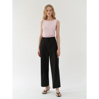 Wide tuck Trousers Black Wide tuck Trousers Black