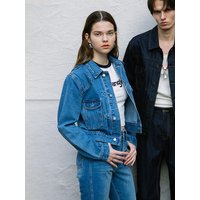 Broken Twill Cropped Denim Jacket Broken Twill Cropped Denim Jacket