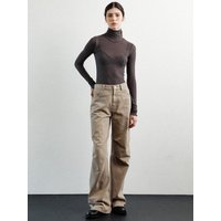 wool textured turtleneck ash brown wool textured turtleneck ash brown