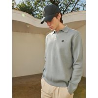 Signature Flower Jacquard Wool Knitwear Polo Shirt Signature Flower Jacquard Wool Knitwear Polo Shirt