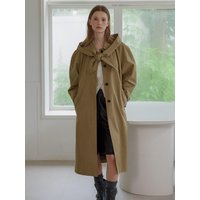 Detachable Hooded Belted Long Trench Coat Detachable Hooded Belted Long Trench Coat