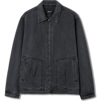 Men’s Regular Fit Collar Denim Jumper DK-GREY Men’s Regular Fit Collar Denim Jumper DK-GREY