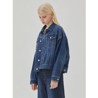 DENIM DOLMAN SLEEVE OVERSIZE JACKET INDIGO DENIM DOLMAN SLEEVE OVERSIZE JACKET INDIGO