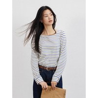 Blue-white Striped Long Sleeve Top Blue-white Striped Long Sleeve Top