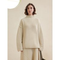 YY_Loose turtleneck sweater_Light Beige YY_Loose turtleneck sweater_Light Beige