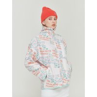 Slogan Printed Fleece Jacket Slogan Printed Fleece Jacket