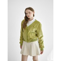 Give Me Birdie Fleece Pocket Cardigan GREEN Give Me Birdie Fleece Pocket Cardigan GREEN