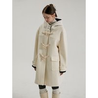 Toggle Button Wool Hoodie Coat_color Toggle Button Wool Hoodie Coat_color