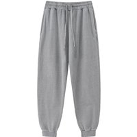 Pigment Washed Wide Leg Sweatpants [Grey]