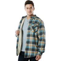 Fleece-Lined Check Button-Down Warm Shirt HOK Fleece-Lined Check Button-Down Warm Shirt HOK