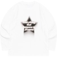 Cotton Long Sleeve Star Print Top [Beige]