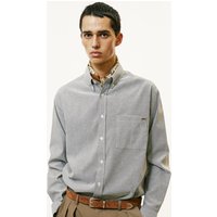 Chest Pocket Iron Tip Oxford Shirt [Grey]