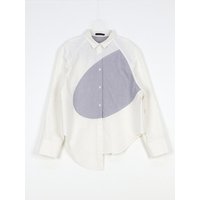 Cotton Oxford Raglan Slim Fit Shirt [Beige]