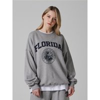 Overfit Triple-Brushed Retro Lettering Sweatshirt Overfit Triple-Brushed Retro Lettering Sweatshirt