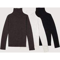 Classic Relaxed Fit Wool Blend Turtleneck Top Classic Relaxed Fit Wool Blend Turtleneck Top