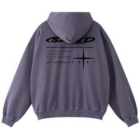 Circle Pigment Overfit Hoodie [Purple]