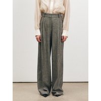 One Tuck Wide Check Trousers One Tuck Wide Check Trousers