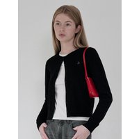 Plain Soft Touch Relaxed Fit Cardigan [Black]