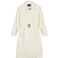 Oversized Single Minimalist Trench Coat [Beige]