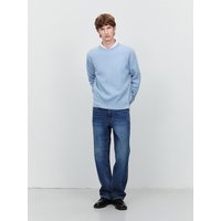 Low Rise Loose Straight Fit Jeans [Classic Blue] UDPAAB