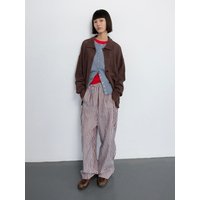 Crochet Oversized Chunky Knit Cardigan [Brown]