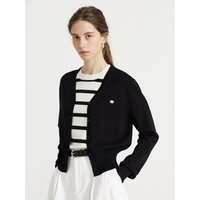 Wide Rib V-neck Crop Cardigan IRSPCD Wide Rib V-neck Crop Cardigan IRSPCD