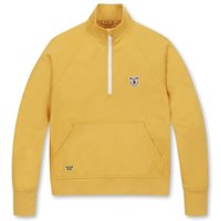Front Pocket Half Zip-up Raglan Sleeve shirt [Yellow] GTAWYEX