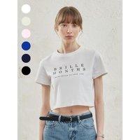 Classic Logo Silket Crop Shirt [ Colors]