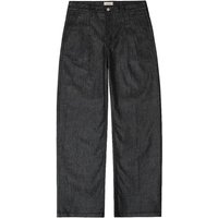 Wide Denim Trousers [Black]