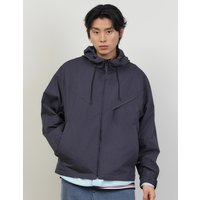 DOUBLE DIAGONAL WIND JUMPER [DARK GREY]