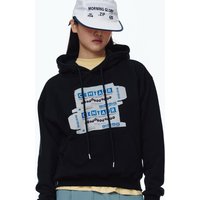 CENTAUR BROWN BOX HOODIE [BLACK]