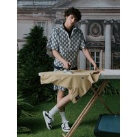 Checker Board Patterned Shorts GPAMNYX